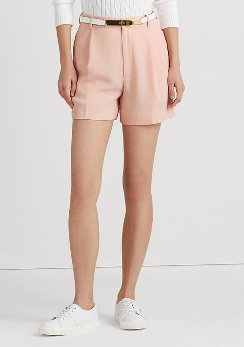 POLO Ralph Lauren  Pleated Georgette Shorts